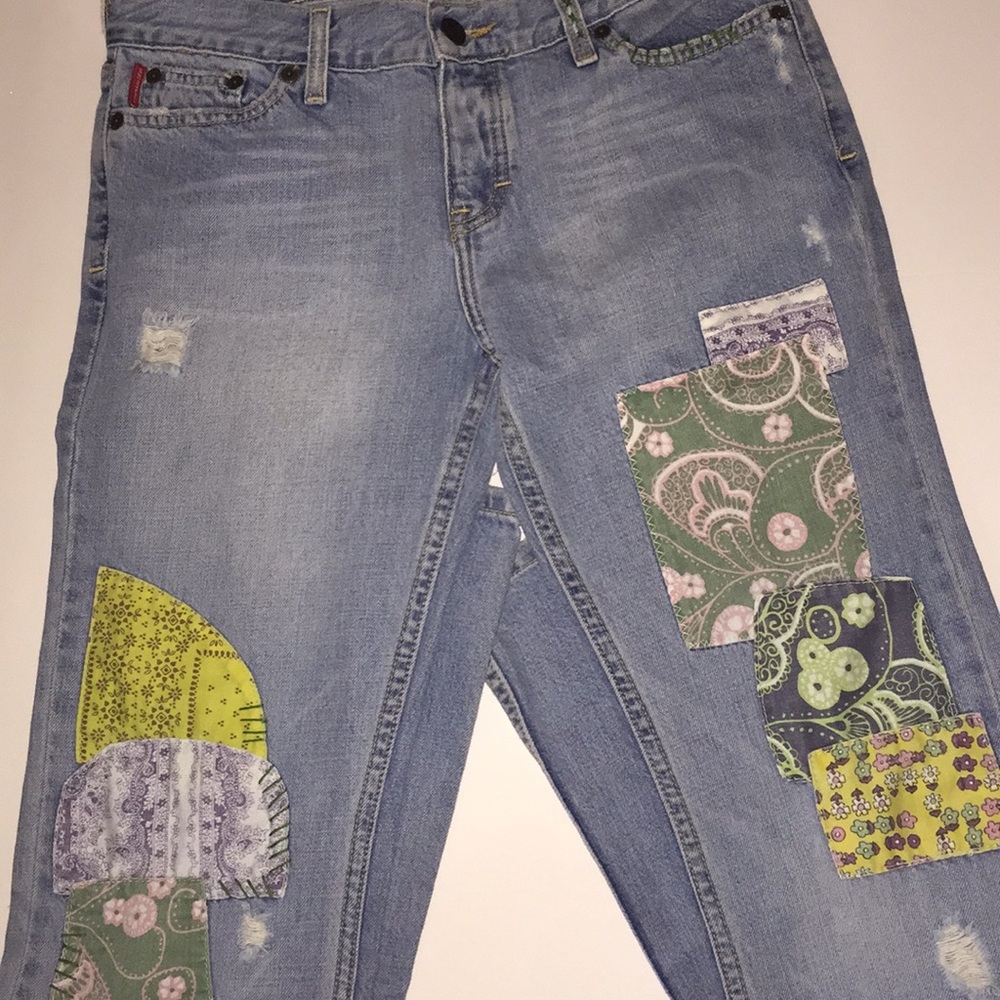 Hollister Denim Patch Jeans SZ 5R